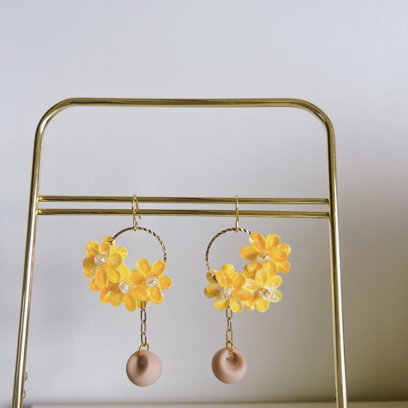 花籠ピアス・イヤリング | peth handmade accessory store 