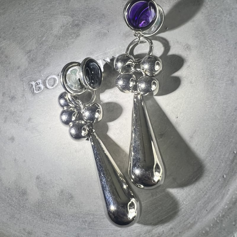 シルバーレジンピアス・イヤリング | peth handmade accessory store 