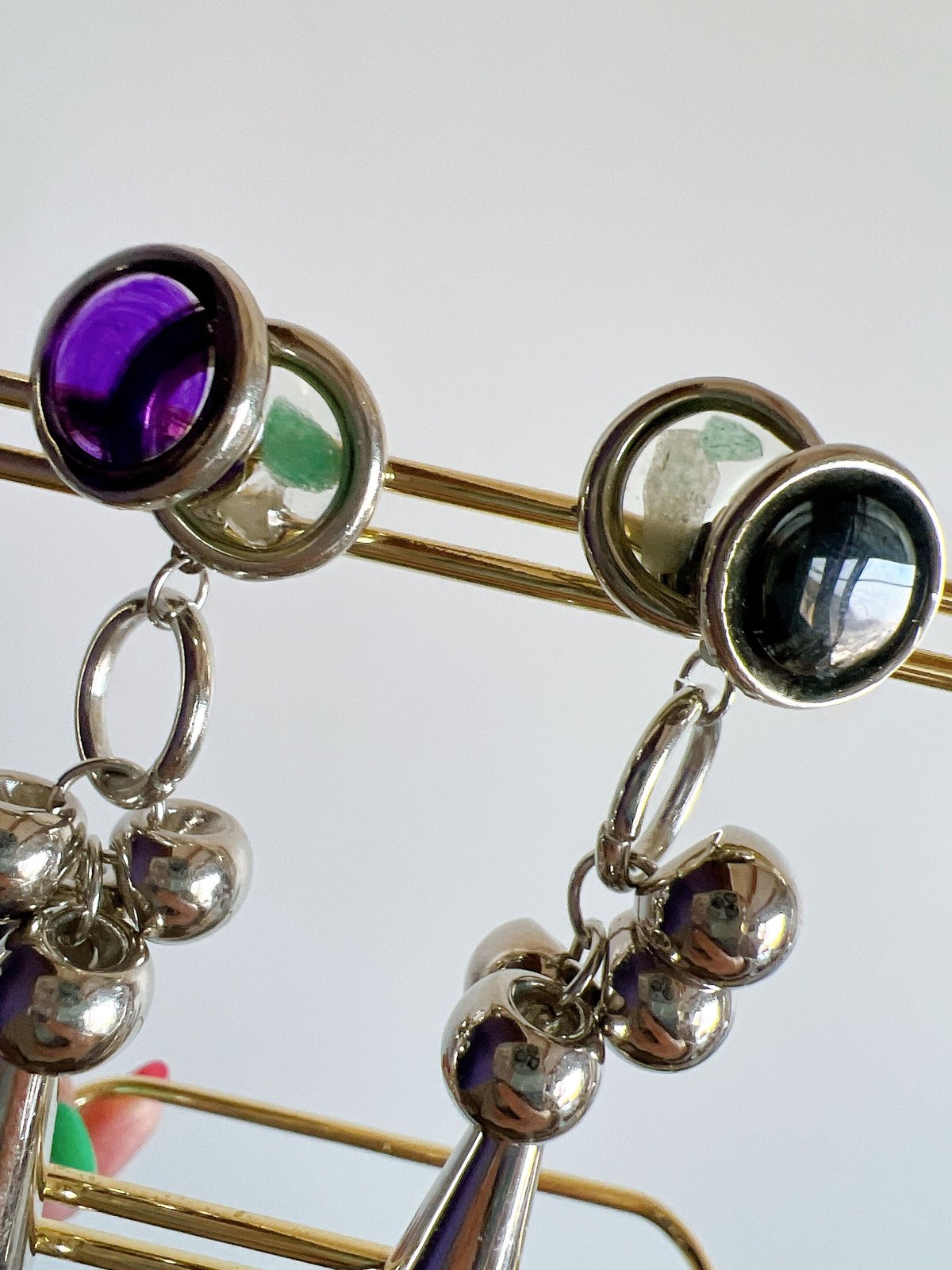 シルバーレジンピアス・イヤリング | peth handmade accessory store