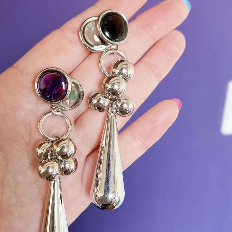 シルバーレジンピアス・イヤリング | peth handmade accessory store