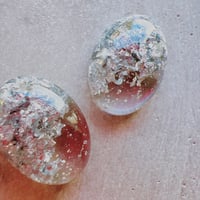 クリアシルバーの一粒ピアス・イヤリング