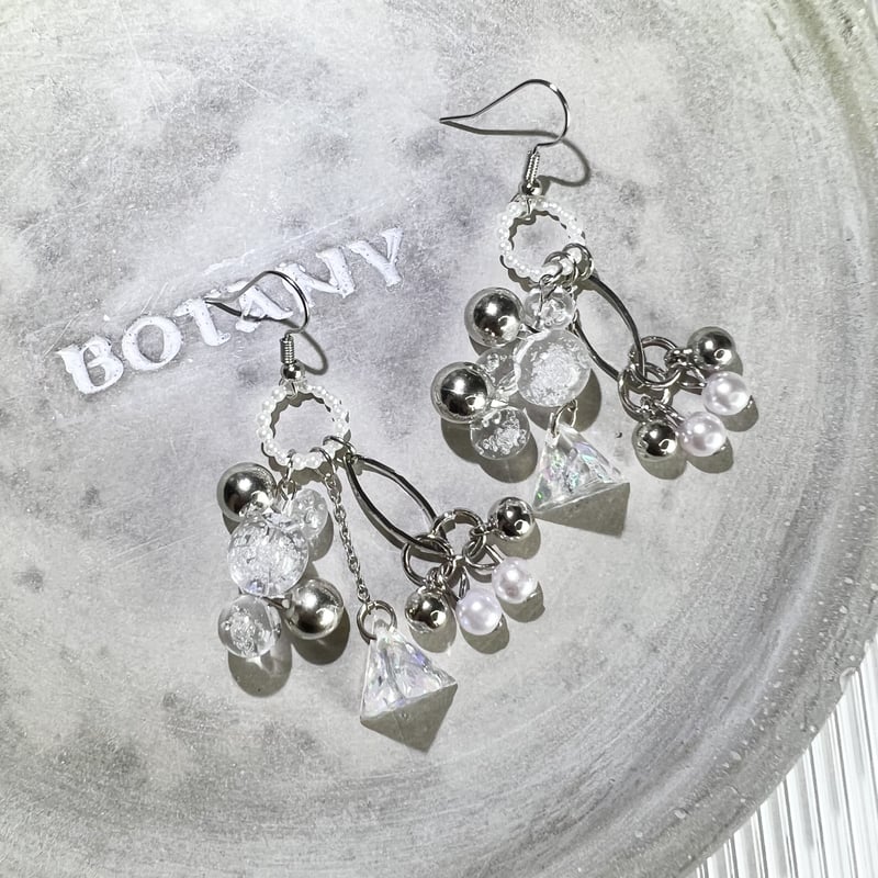 シルバークリアピアス・イヤリング | peth handmade accessory store シルバークリアピアス・イヤリング | peth handmade accessory store