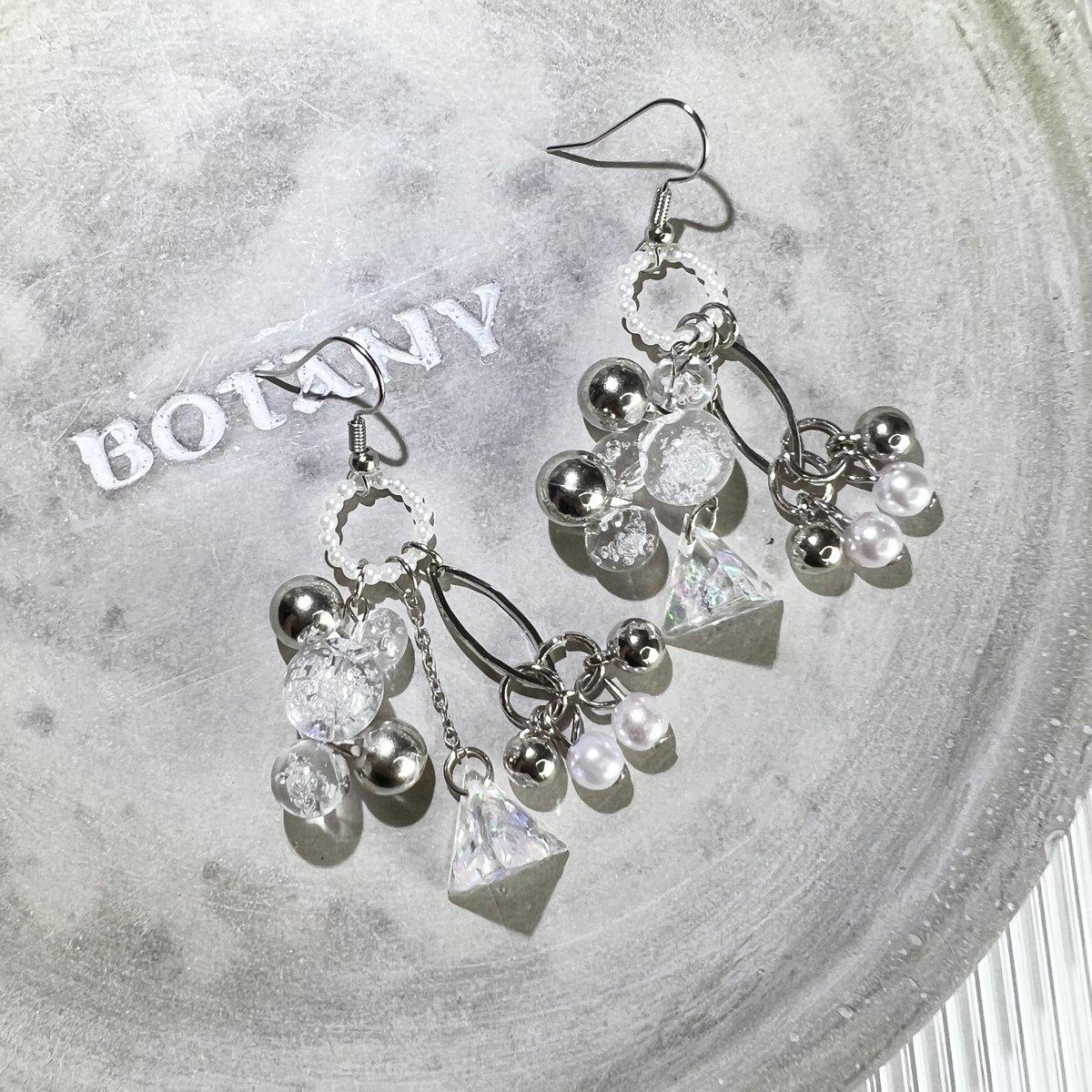 シルバークリアピアス・イヤリング | peth handmade accessory store シルバークリアピアス・イヤリング | peth handmade accessory store