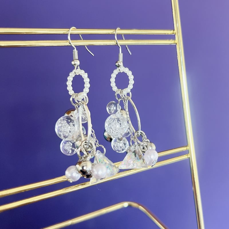 シルバークリアピアス・イヤリング | peth handmade accessory store シルバークリアピアス・イヤリング | peth handmade accessory store