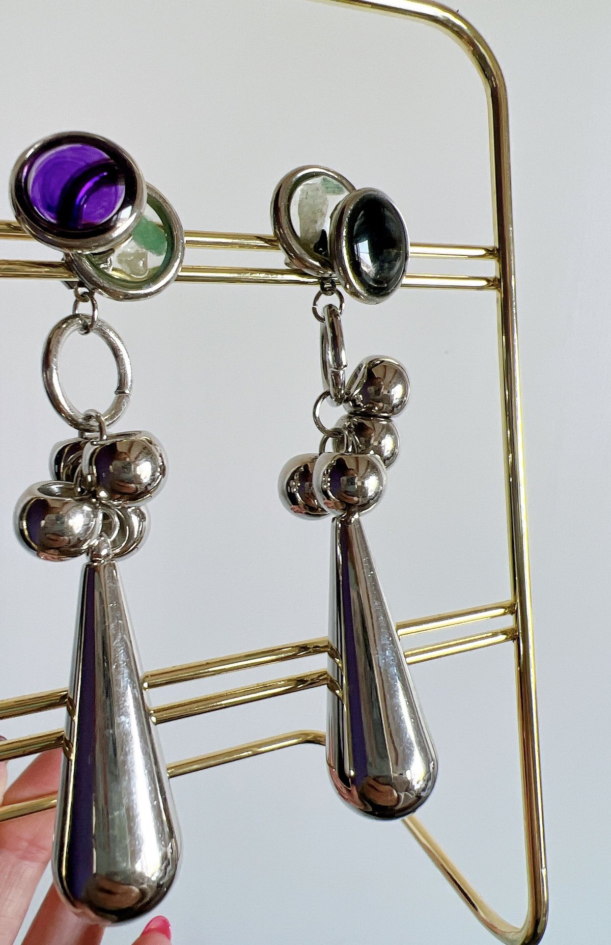 シルバーレジンピアス・イヤリング | peth handmade accessory store