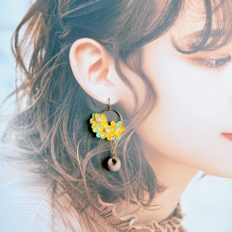 花籠ピアス・イヤリング | peth handmade accessory store