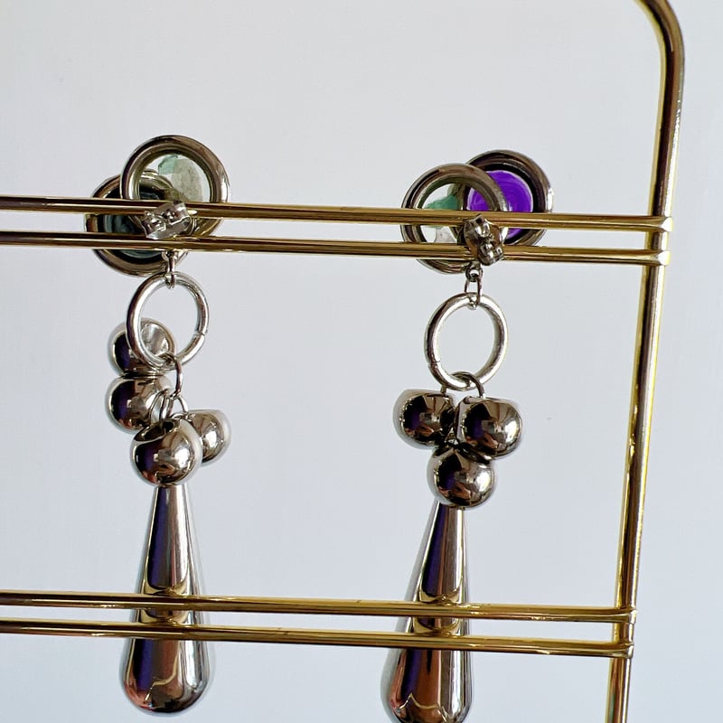シルバーレジンピアス・イヤリング | peth handmade accessory store