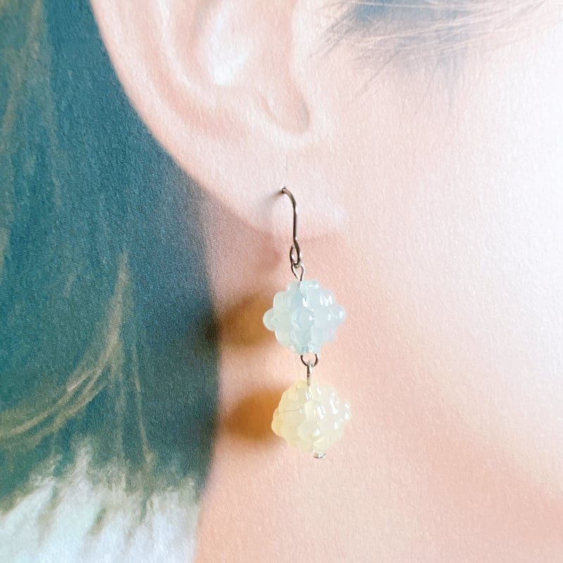 カラバリ3色】金平糖ピアス・イヤリング | peth handmade accessory 