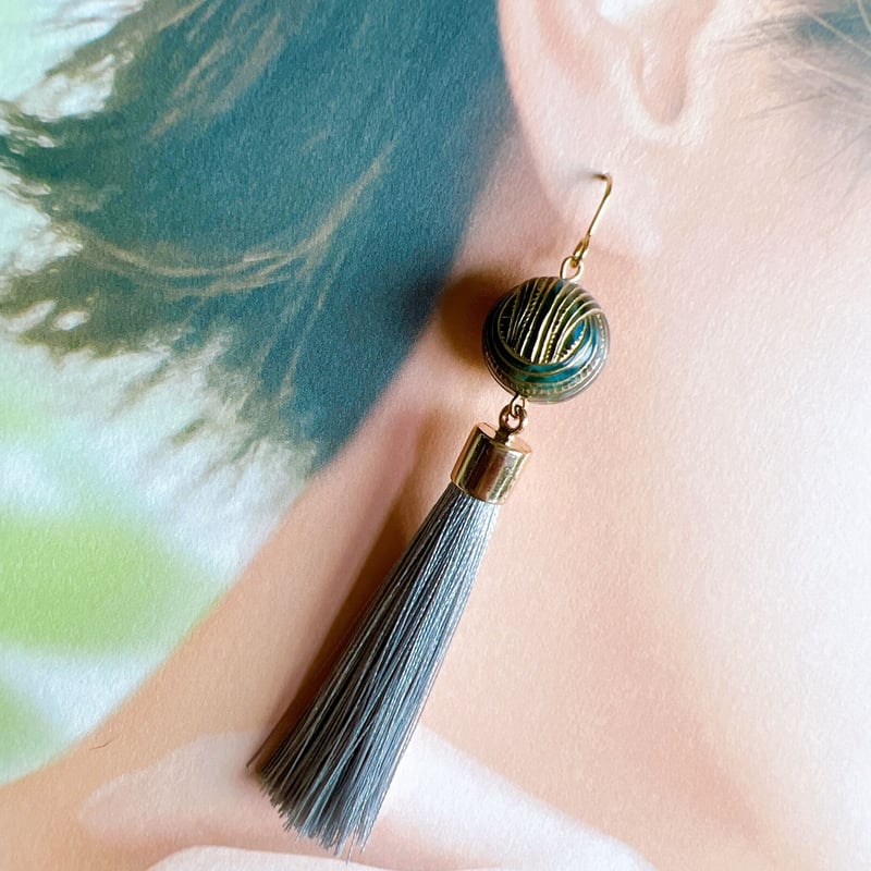 エスニックタッセルピアス・イヤリング | peth handmade