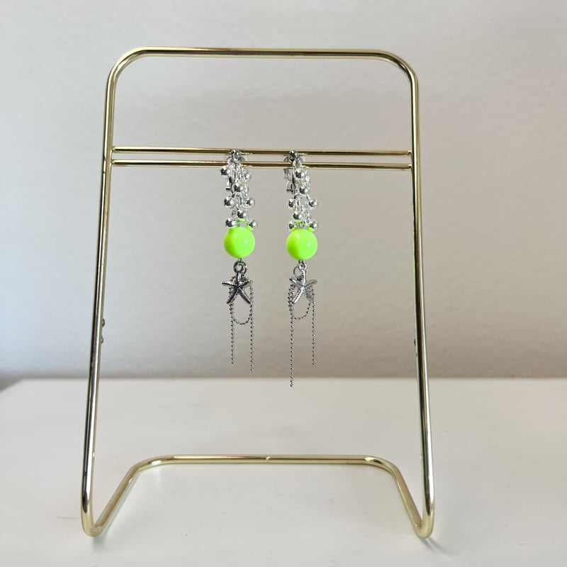 シルバーネオンのsummerピアス・イヤリング | peth handmade accesso