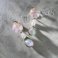 レジンのオーロライヤリング・ピアス