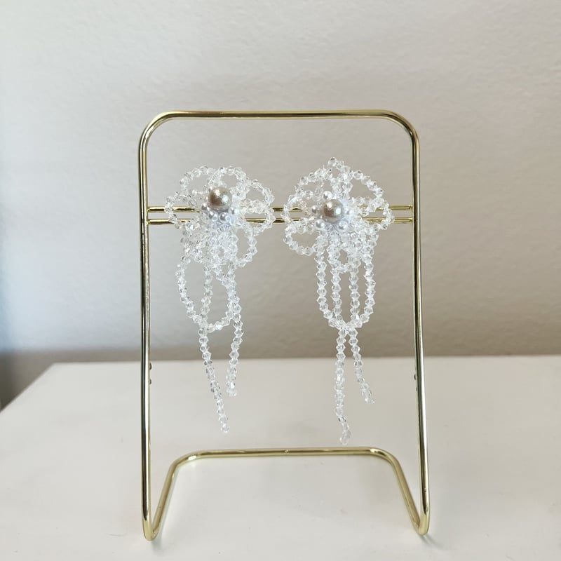 チェコビーズのBIGフラワーピアス・イヤリング | peth handmade