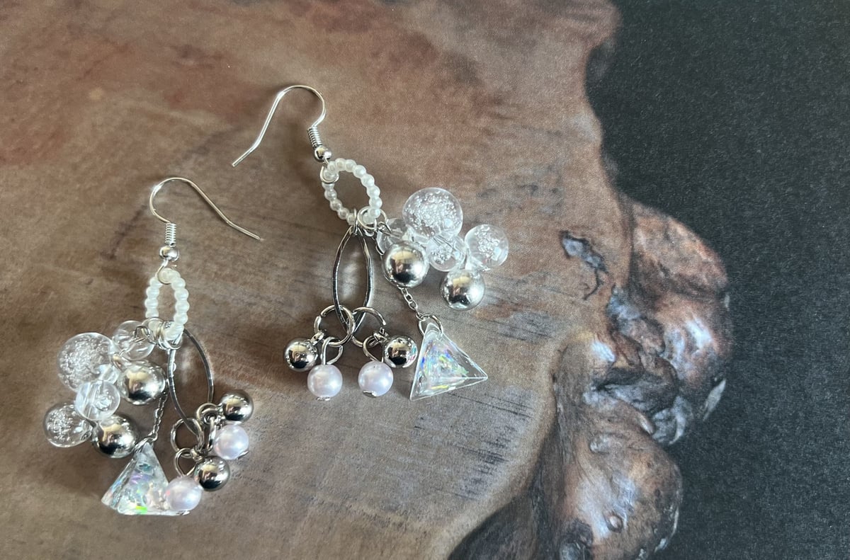 シルバークリアピアス・イヤリング | peth handmade accessory store シルバークリアピアス・イヤリング | peth handmade accessory store