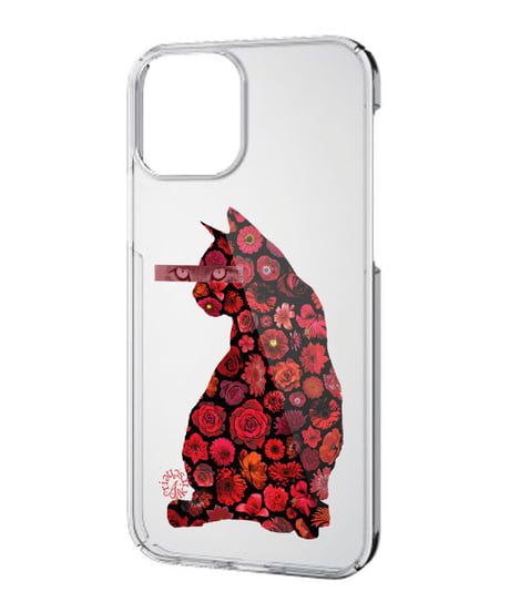 【iPhone Clear case】Flower Cat Eyes