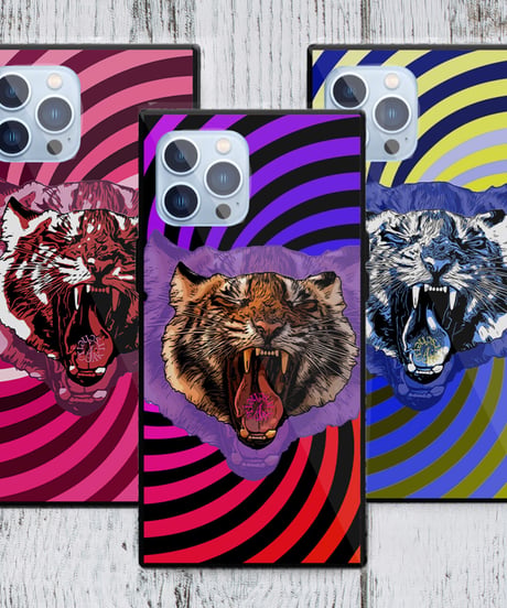 【iPhone Glass case】GOI Tiger