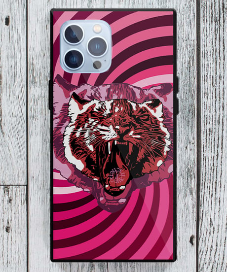 【iPhone Glass case】GOI Tiger