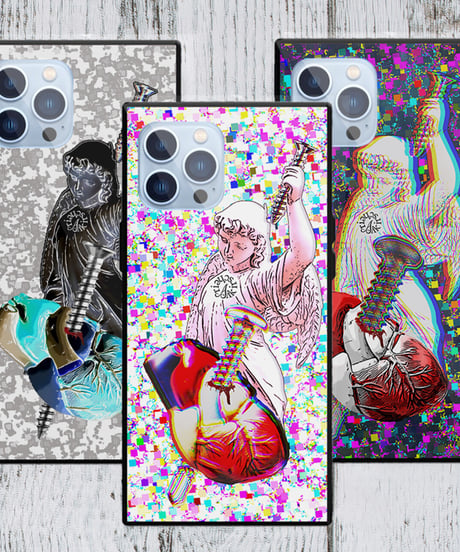 【iPhone Glass case】Heart Angel