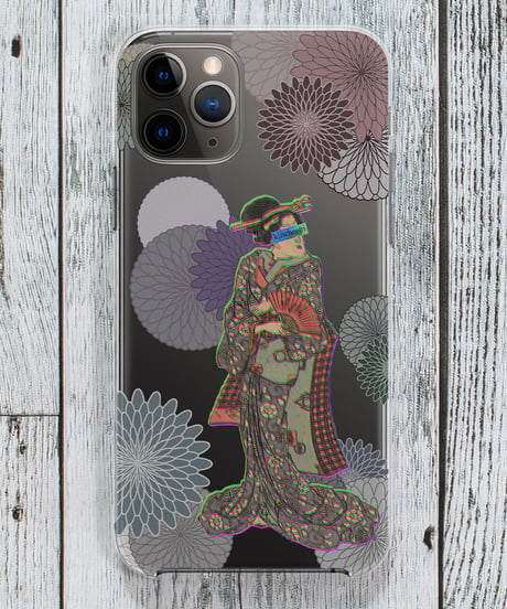 【iPhone Clear case】Clear JPP UKIYO