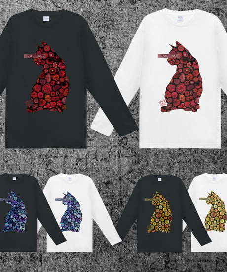 【Longsleeve T-Shirts】Flower Cat Eyes