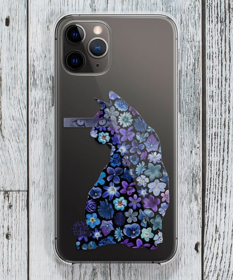 【iPhone Clear case】Flower Cat Eyes