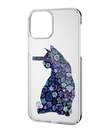 【iPhone Clear case】Flower Cat Eyes