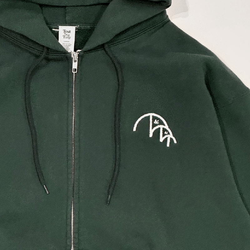Test&Tiny&Tempo zip up hoodie - forestgreen | T