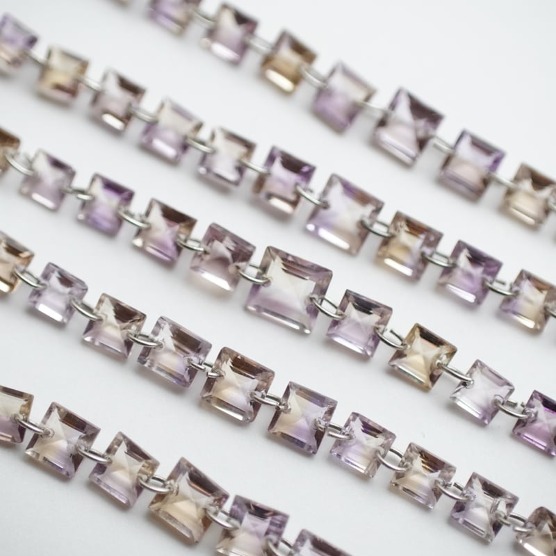 アメジスト　グリーンアメジスト　シトリン　クリスタル　ダブルホール  30個 3qac300z.jpg