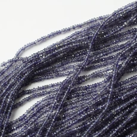 アイオライト　ファセット　ボタン　2mm