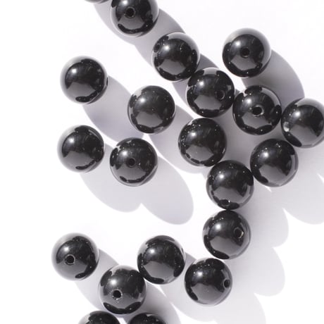 【粒販売】ブラックオニキス　スムース　ラウンド　8mm