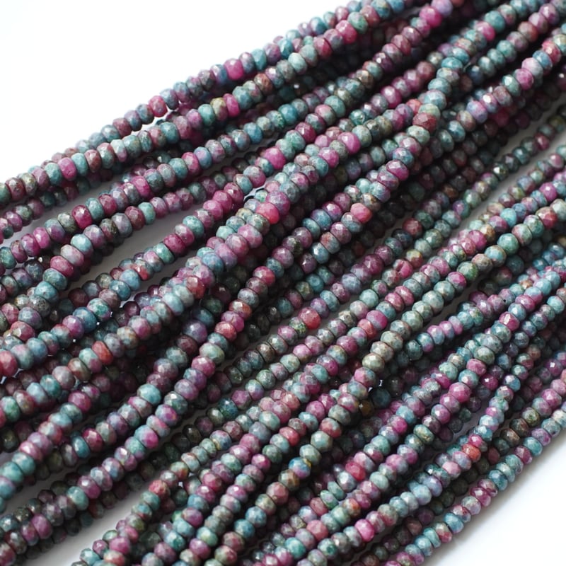 レア】ルビーインカイヤナイト ファセット ボタン | Sea gems