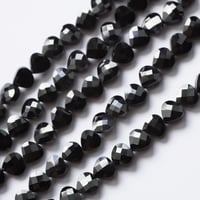 ブラックスピネル　ファセット　マロン　貫通