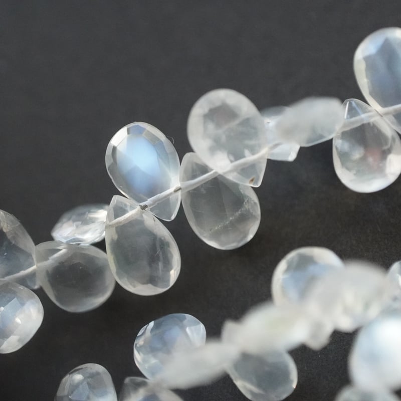 スリランカ産セイロンムーンストーン ファセット ペアシェイプ | Sea gems