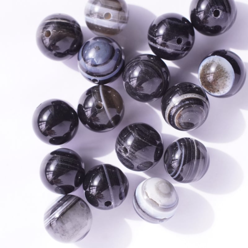 粒販売】アイアゲート（天眼石） スムースラウンド 12mm | Sea gems