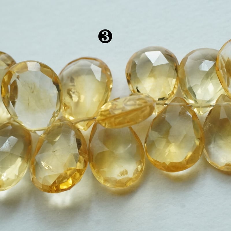 レア】大粒シトリン ペアシェイプ ルース 【公式通販】