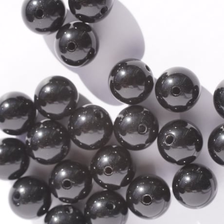 【粒販売】ブラックオニキス　スムース　ラウンド　8mm