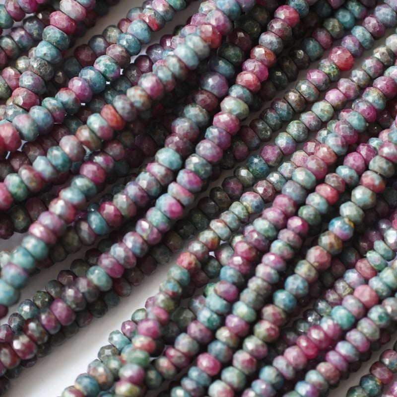 レア】ルビーインカイヤナイト ファセット ボタン | Sea gems