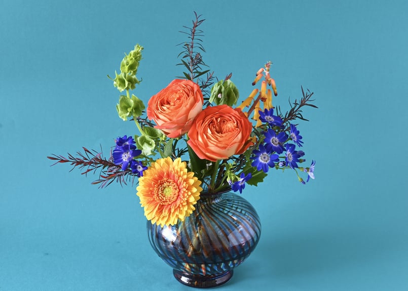 油彩　花瓶に花　最終お値下げしました！ tid-f6-009-1.jpg