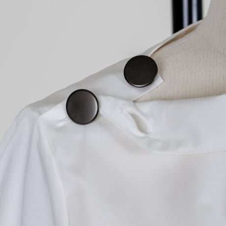 DOUBLE BUTTON BLOUSE/Navy