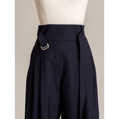 RELAX TUCK PANTS/Navy