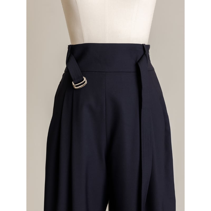 RELAX TUCK PANTS/Navy | FREY RELAX TUCK PANTS/Navy | FREY