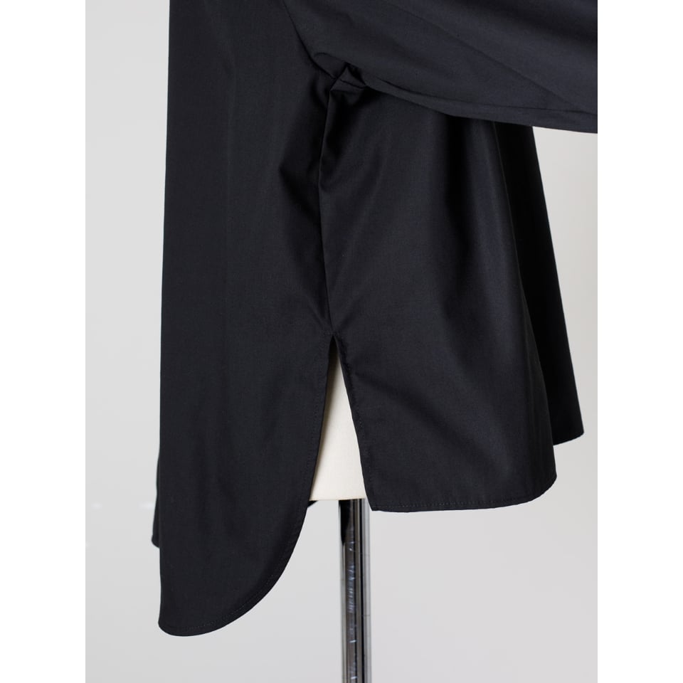 BASE LONG BLOUSE/Black | FREY 