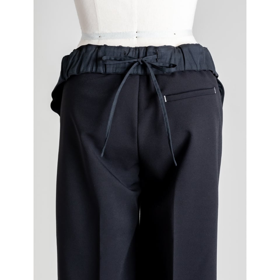 RELAX WIDE PANTS/Black | FREY 