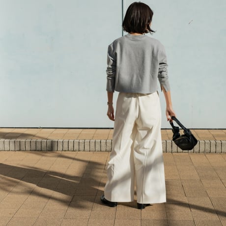 RELAX WIDE PANTS/White