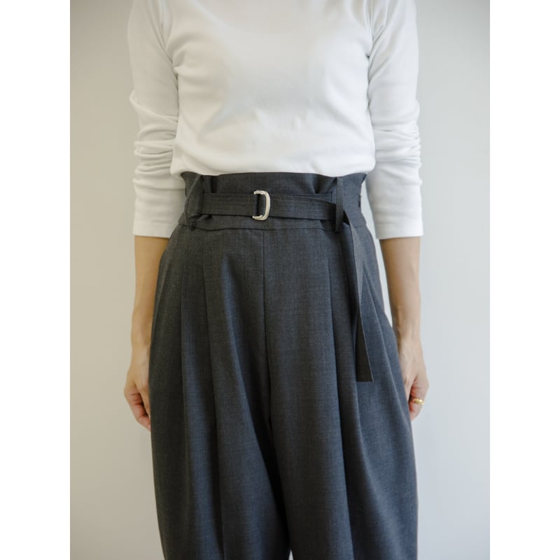 RELAX TUCK PANTS/Gray | FREY