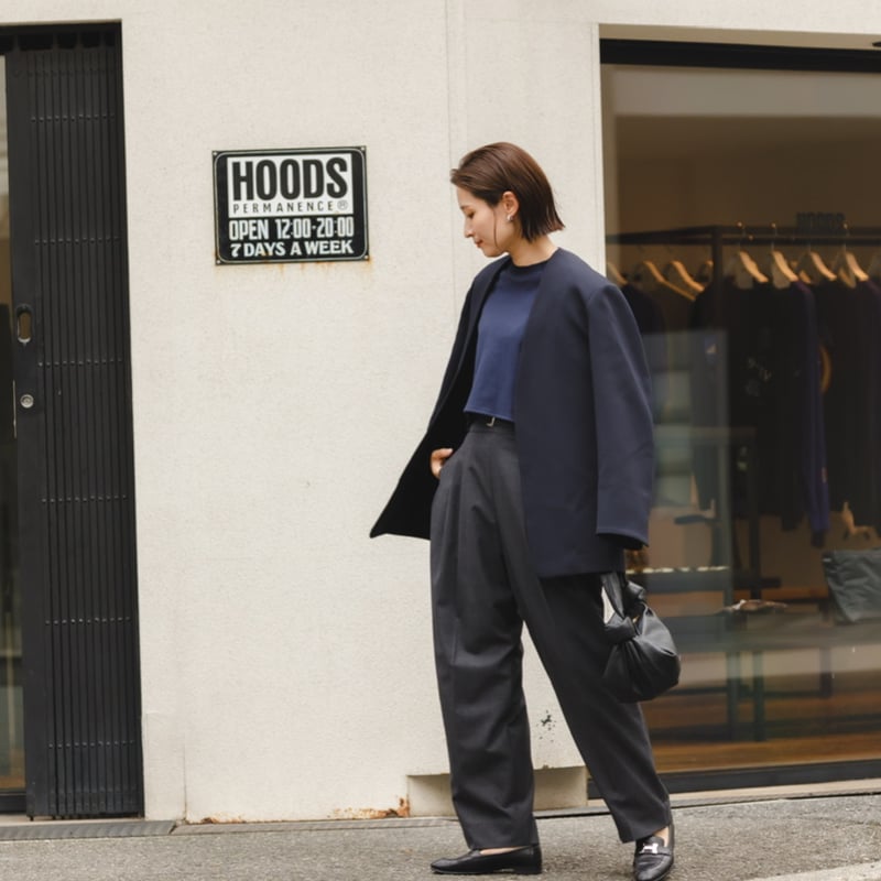 RELAX TUCK PANTS/Gray | FREY