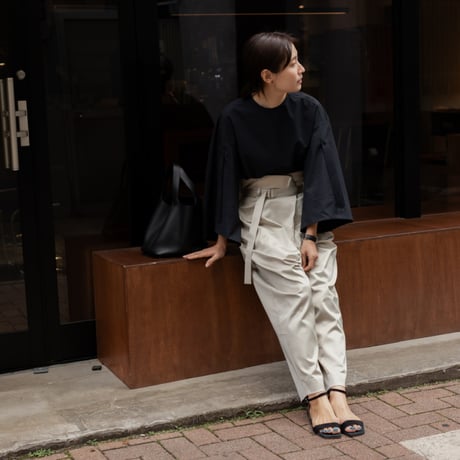 SATIN WATER PANTS/Beige