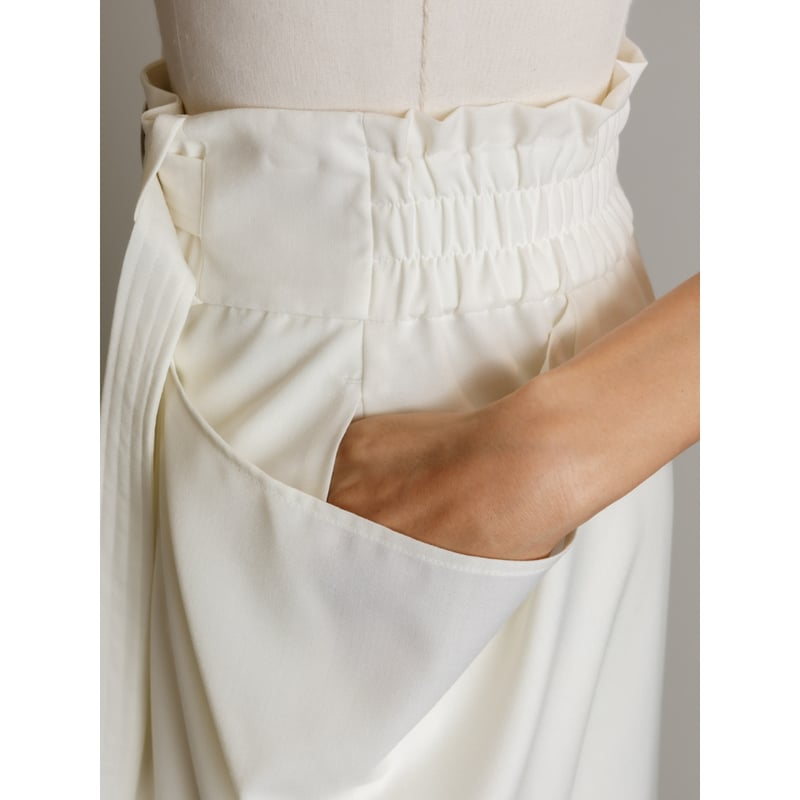 DOUBLE POCKET SKIRT/White | FREY DOUBLE POCKET SKIRT/White | FREY
