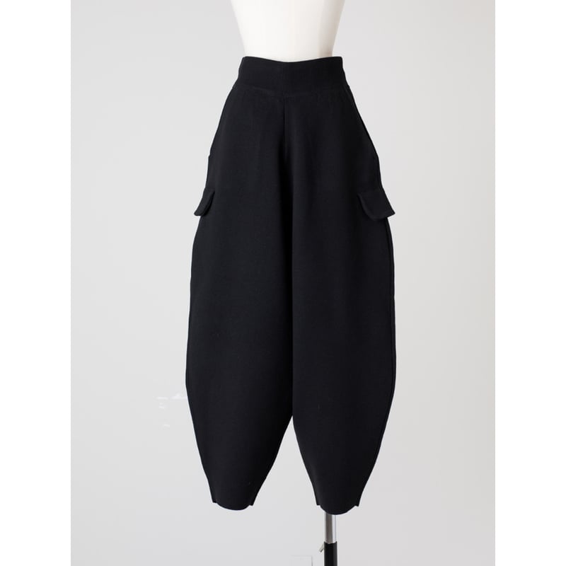 KNIT COCOON PANTS/Black | FREY KNIT COCOON PANTS/Black | FREY