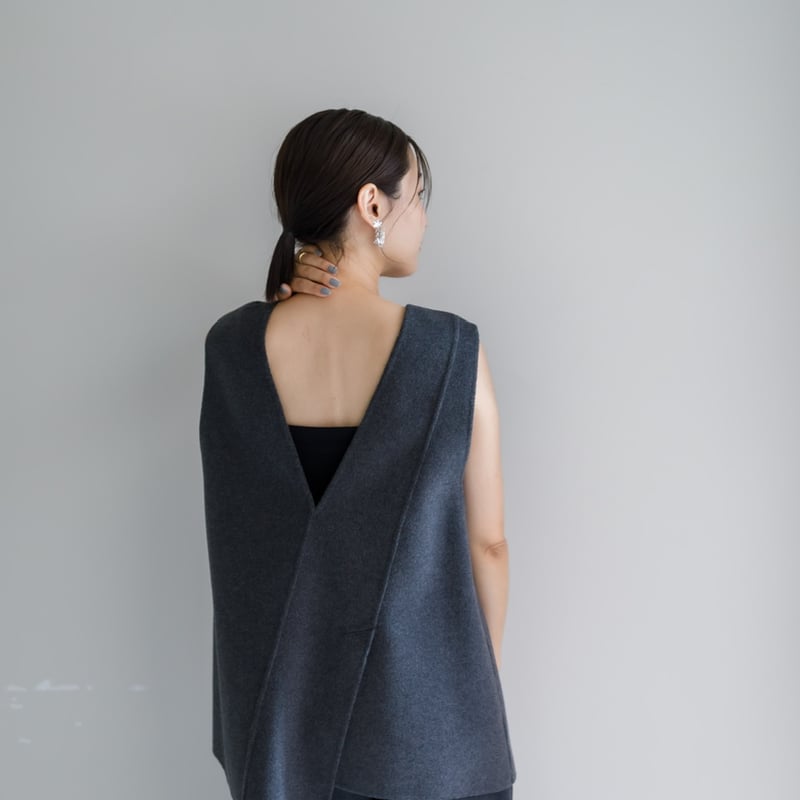 frey フレイ　DOUBLE BEAVER VEST frey フレイDOUBLE BEAVER VEST/Gray