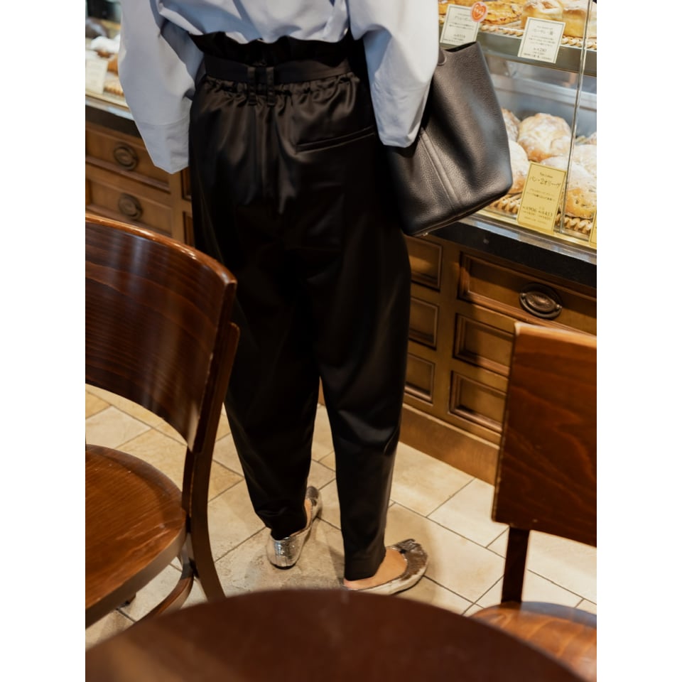 SATIN WATER PANTS/Black | FREY SATIN WATER PANTS/Black | FREY